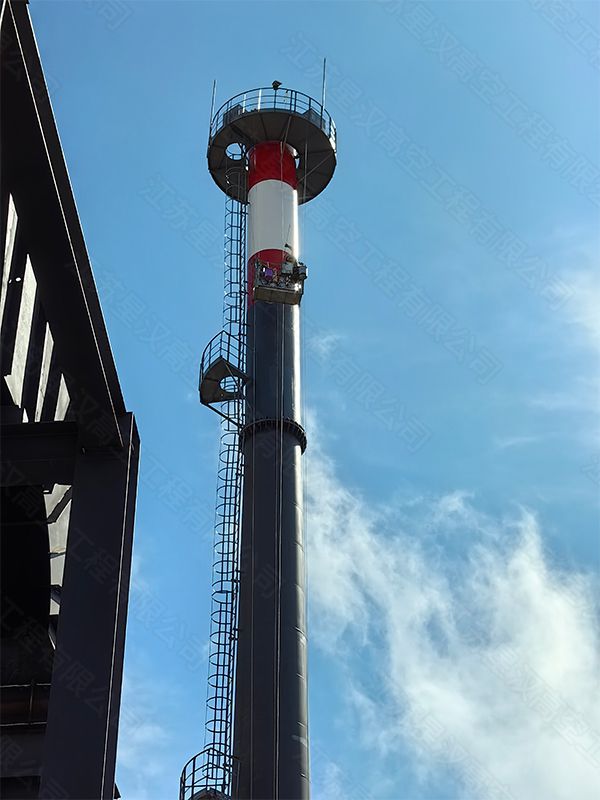 江西永新钢烟囱安装