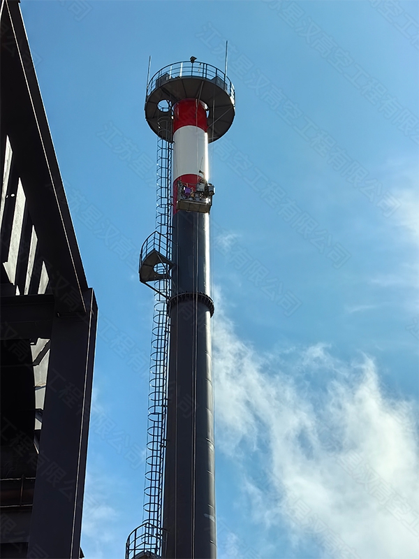 江西永新钢烟囱安装